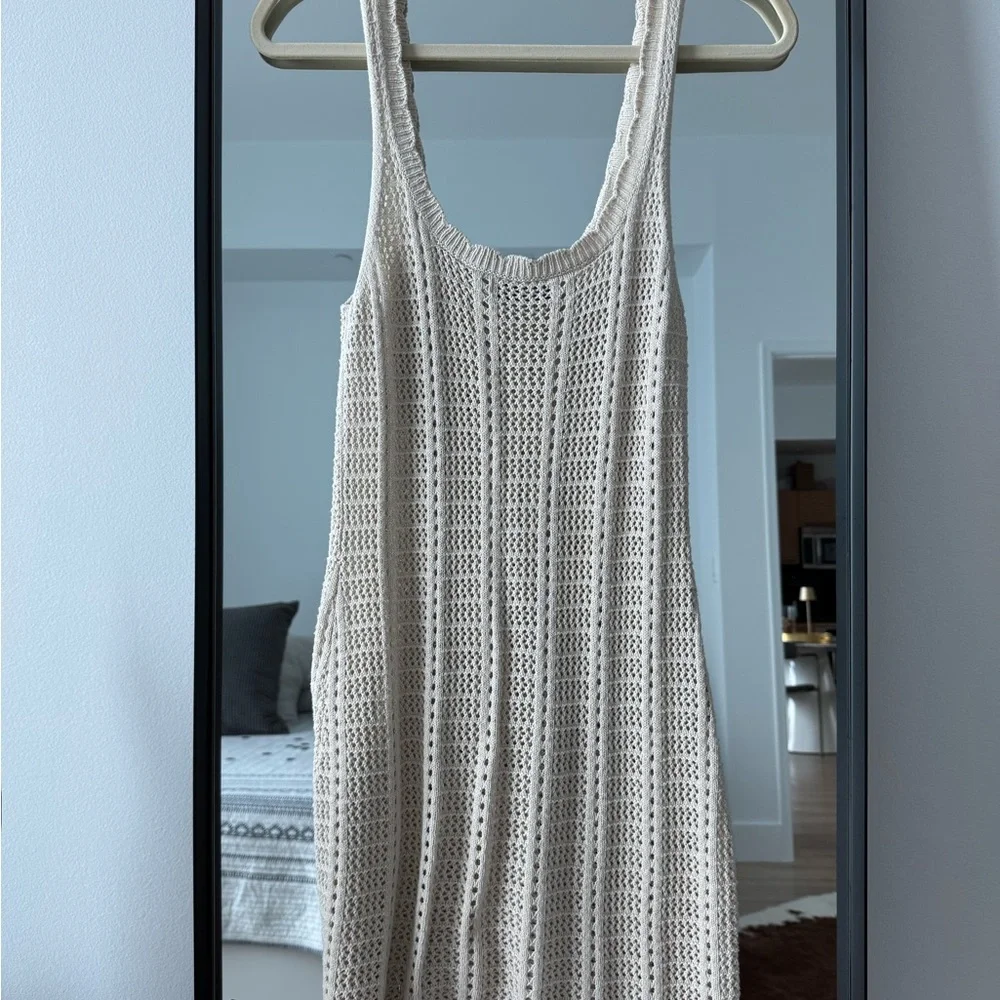 Mango Cream Crochet Dress - Picture 5 of 6